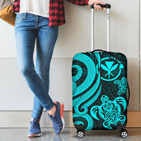Polynesian Hawaii (Kanaka Maoli) Luggage Covers - Turquoise Tentacle Turtle - Polynesian Pride