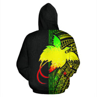 Papua New Guinea Polynesian ll Over Hoodie Reggae Line - Polynesian Pride