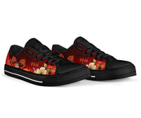 Fiji Low Top Shoes - Tribal Tuna Fish - Polynesian Pride