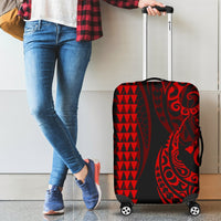 Hawaii Kakau Red Polynesian Luggage Covers - Polynesian Pride