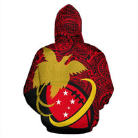 Papua New Guinea Rugby Zip up Hoodie Papua New Guinea Flag Rugby 2020 Polynesian Tattoo TH0 - Polynesian Pride