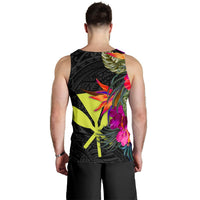 Hawaii Men's Tank Top - Hibiscus Polynesian Pattern - Polynesian Pride