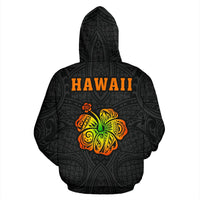 Hula Girl Polynesian Zip up Hoodie - Polynesian Pride
