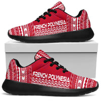 French Polynesia Sporty Sneakers - Polynesian Chief Flag Version - Polynesian Pride