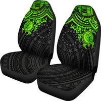 Cook Islands Polynesian Car Seat Covers - Green Turtle - Polynesian Pride