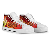 Samoa High Top Shoes - Tribal Tuna Fish - Polynesian Pride