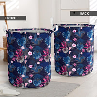 Tropical Palm Tree And Flower Hawaii Laundry Basket - Polynesian Pride