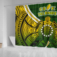 Cook Islands Shower Curtain Style Turtle Rugby - Polynesian Pride