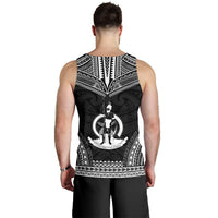 Vanuatu Men's Tank Top - Polynesian Chief Black Version - Polynesian Pride
