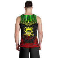 Tuvalu Men's Tank Top - Polynesian Chief Reggae Version - Polynesian Pride