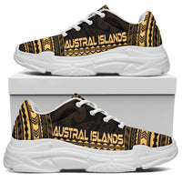 Austral Islands Chunky Sneakers - Polynesian Chief Gold Version - Polynesian Pride