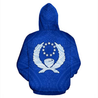 Pohnpei Hoodie Micronesia Pohnpeian Warrior Flag Color - Polynesian Pride