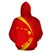Hawaii Polynesian Mauna Kea Hoodie Black Circle Style - Polynesian Pride