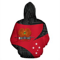 Papua New Guinea Hoodie Papua New Guinea Flag Coat of Arms Endless Tattoo - Polynesian Pride
