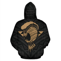 Hawaii Helmet Polynesian Gold Kanaka Warrior Hoodie - Polynesian Pride