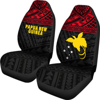 Papua New Guinea Car Seat Covers - Papua New Guinea FLag Polynesian Tattoo - Polynesian Pride