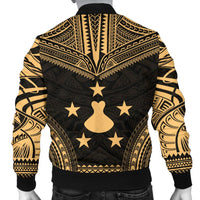 Austral Islands Polynesian Chief Men's Bomber Jacket - Gold Version - Polynesian Pride
