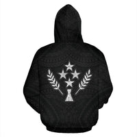 Kosrae Polynesian Zip up Hoodie Micronesia Kosraean Warrior - Polynesian Pride