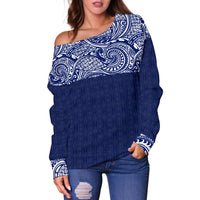 Polynesian Women's Off Shoulder Sweater - Polynesian Pride