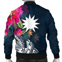 Nauru Men's Bomber Jacket - Summer Vibes - Polynesian Pride