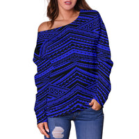 Polynesian Women's Off Shoulder Sweater 14 - Polynesian Pride