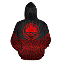Federated States of Micronesia Polynesian Hoodie Red Black Pride Map nd Seal - Polynesian Pride