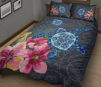 Hawaii Turtle Hibiscus Quilt Bed Set - LH Style - Polynesian Pride