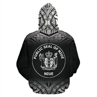Niue Polynesian Hoodie Fog Black - Polynesian Pride