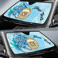 Hawaii Auto Sun Shades - Custom Personalised Polynesian Turtle Under The Sea - Polynesian Pride