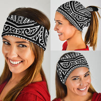 Hawaiian Kanaka Map Bandana 3 - Pack Nation Warrior White - Polynesian Pride