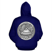 American Samoa Pullover Hoodie American Samoa Flag Seal A8 - Polynesian Pride