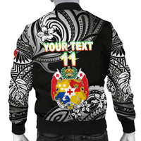 Mate Ma'a Tonga Rugby Men's Bomber Jacket Polynesian Unique Vibes - Black - Polynesian Pride