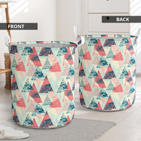 Hawaii Tropical Leaf Triangle Pattern Hawaii Laundry Basket - Polynesian Pride