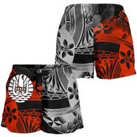 Tahiti Polynesian All Over Print Women's Shorts - Vintage Polynesian Turtle - Polynesian Pride