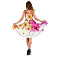 Hawaii Colorful Flower Midi Dress - Polynesian Pride