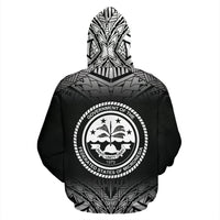 FSM All Over Custom Hoodie Micronesian Black Fog - Polynesian Pride