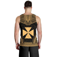Wallis And Futuna Men's Tank Top - Polynesian Chief Gold Version - Polynesian Pride