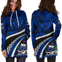 Samoa Hoodie Dress Polynesian Shark Tattoo - Polynesian Pride