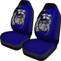 Samoa Polynesian Car Seat Covers Blue - Turtle With Hook - Polynesian Pride