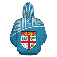 Fiji All Over Zip up Hoodie Tapa Curve Style - Polynesian Pride