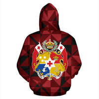 Tonga All Over Zip up Hoodie Pattern Style - Polynesian Pride