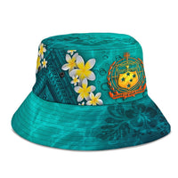 Samoa Polynesian Bucket Hat - Manta Ray Ocean - Polynesian Pride