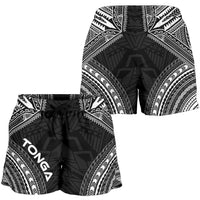 Tonga Women's Shorts - Polynesian Chief Black Version - Polynesian Pride