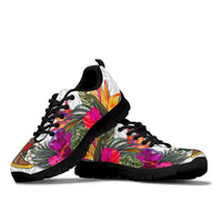Vanuatu Sneakers Polynesian Hibiscus White Pattern - Polynesian Pride