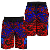 Samoa Men's Shorts - Blue Shark Polynesian Tattoo - Polynesian Pride