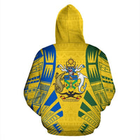 Solomon All Over Zip up Hoodie Polynesian Tattoo Style - Polynesian Pride