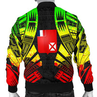Wallis And Futuna Men Bomber Jackets - Polynesian Tattoo Reggae - Polynesian Pride