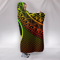 Polynesian Guam Hooded Blanket - Reggae Vintage Polynesian Patterns - Polynesian Pride