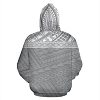 Poly All Over Hoodie Polynesian Grey Version - Polynesian Pride