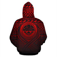 Federated States of Micronesia All Over Hoodie Lift up Red - Polynesian Pride